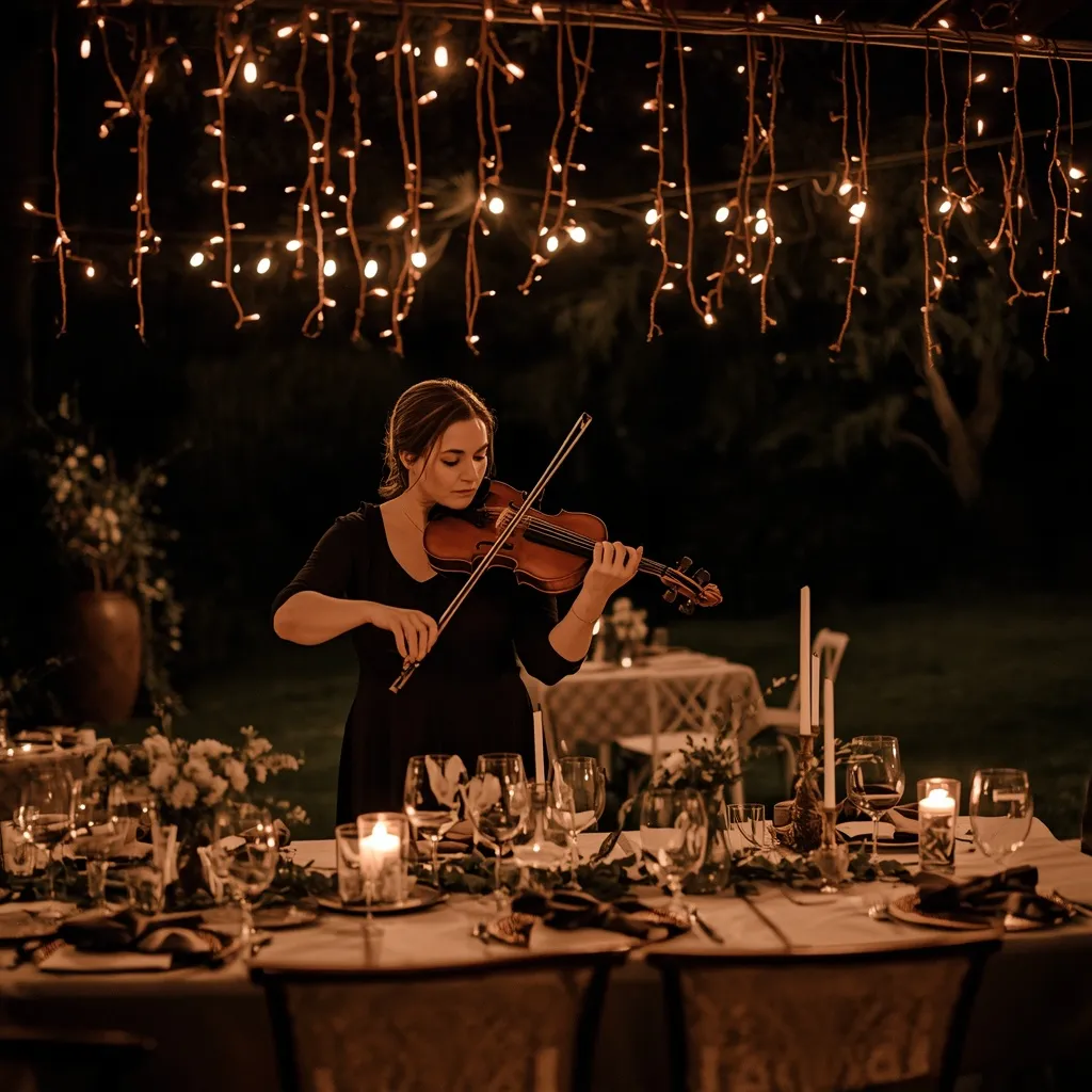Live music and performers wedding